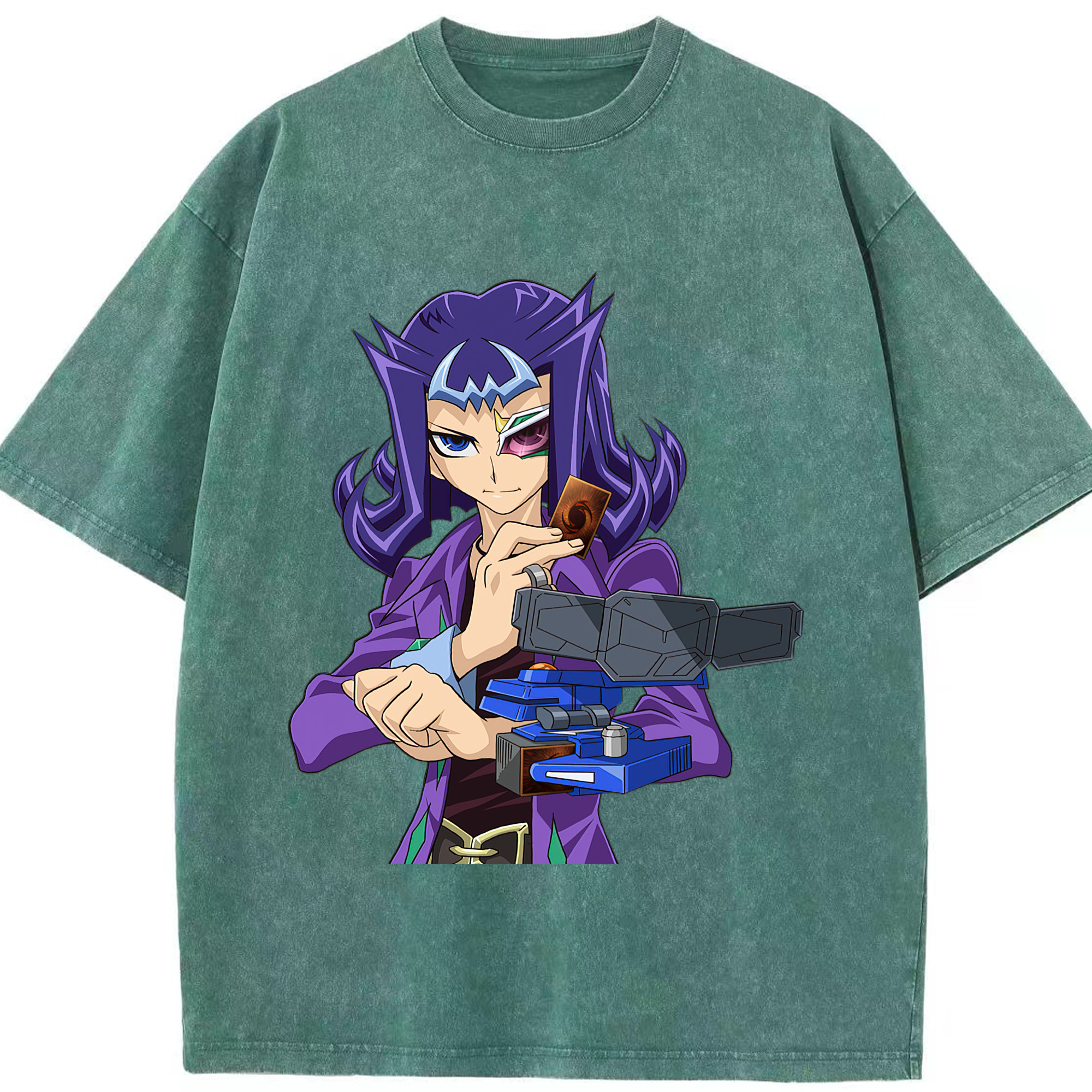 （画像用） 遊☆戯☆王 Yu-Gi-Oh! 綿100% ヴィンテージ風 半袖Tシャツ（フロントプリント）